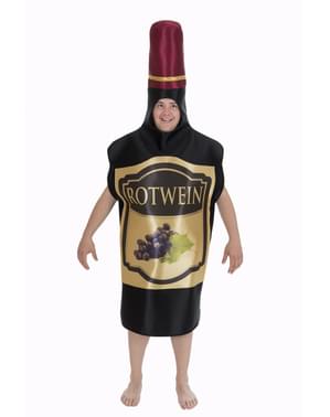 Vin flaske kostume til voksne