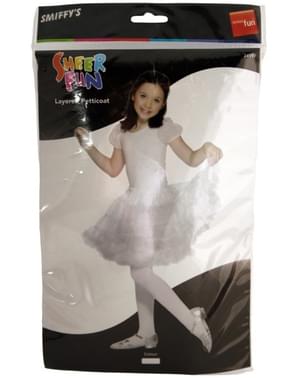 Petticoat Kostüm weiß für Mädchen