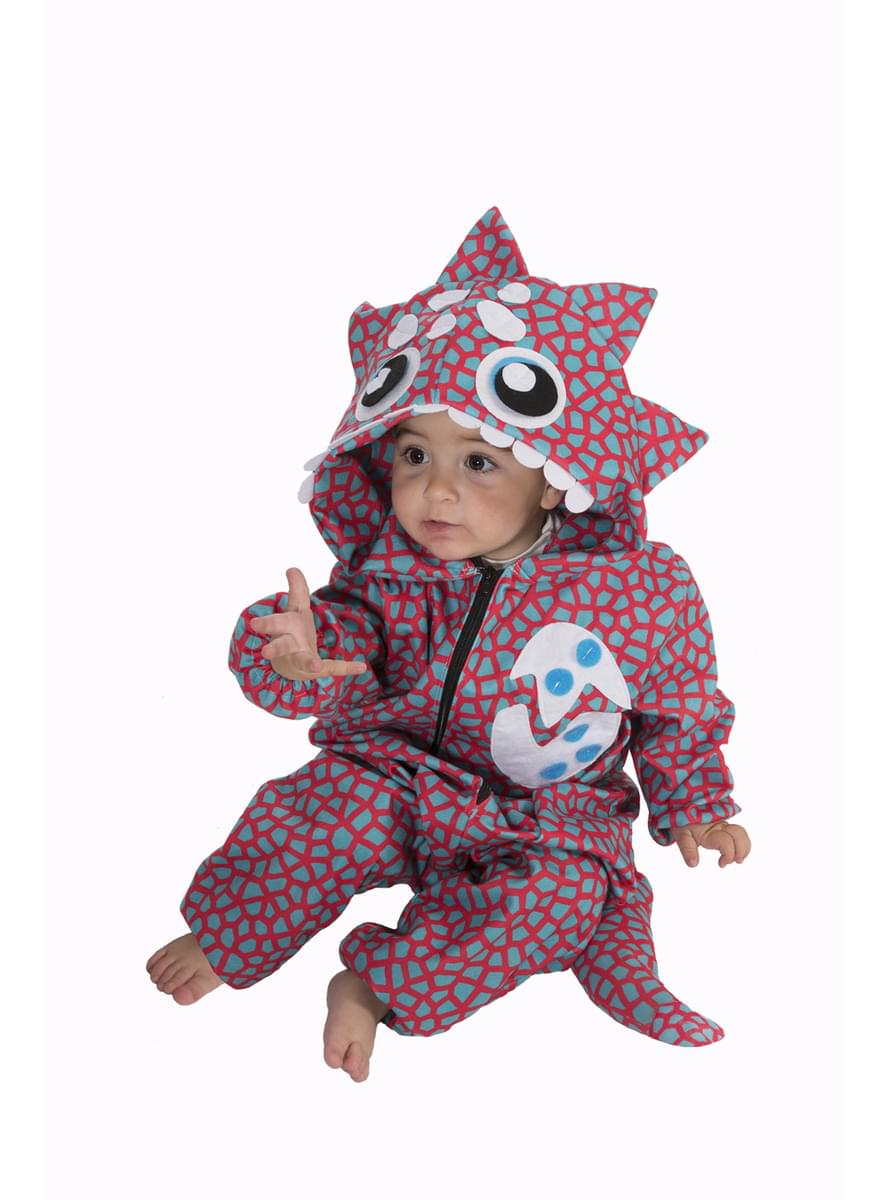 Blå dinosaur kostume til babyer