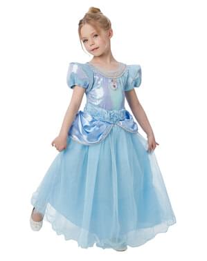 Kostum Cinderella premium untuk anak perempuan