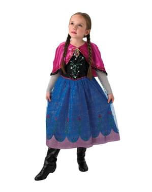 Kızlar için Anna Frozen müzikal kostüm - Frozen