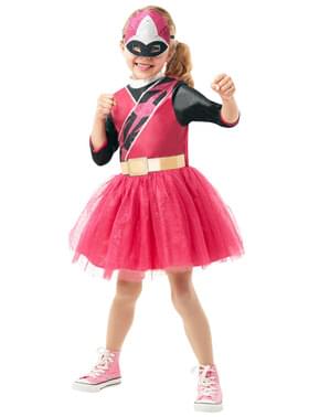 Fato de Power Ranger cor-de-rosa para menina - Power Rangers Ninja Steel