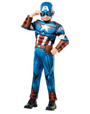 Captain America Kostüm deluxe für Jungen - Marvel
