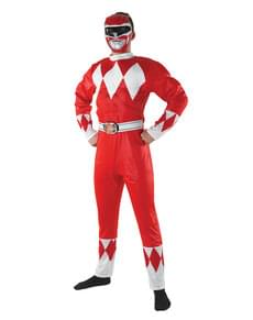 Red Power Ranger costume for men- Power Rangers Mighty Morphin