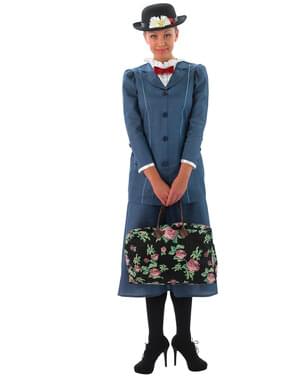 Kadınlar için Gri Mary Poppins kostümü