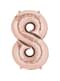 Ballon chiffre 8 rose gold 40 cm