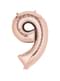 Ballon chiffre 9 rose gold 40 cm