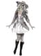 Costume da pirata fantasma grigio per donna