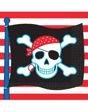 16 Serviettes en papier Pirate Party