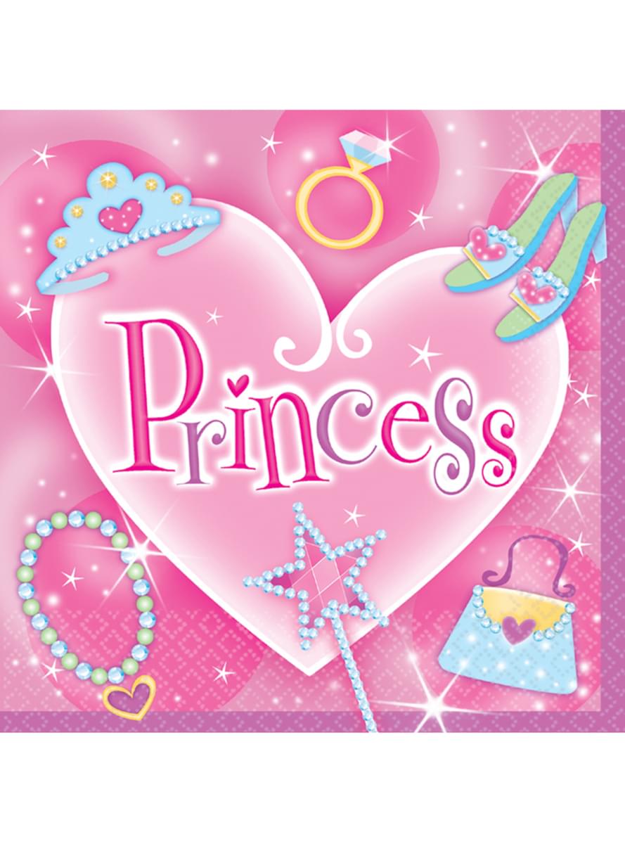 Prinzessin Servietten Set 16-teilig