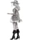 Costume da pirata fantasma grigio per donna