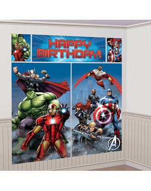 Marvel Avengers vegg dekorasjonssett