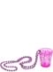 Halsband med shotglas Rosa