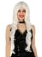 Perruque longue chevelure blanche femme