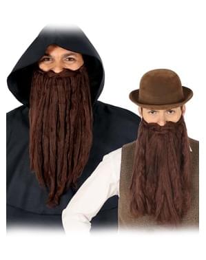 Erkekler için uzun kahverengi sakal