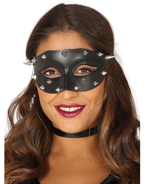 Očná maska s čiernymi hrotmi pre dospelých