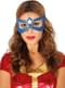 Blue feminine superhero eye mask for adults