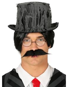 Chapéu de teia de aranhas preto para homem