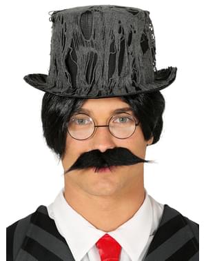 Musta hämähäkinseittihattu miehille