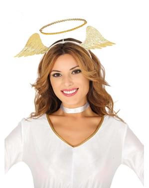 Engel Diadem gold für Damen