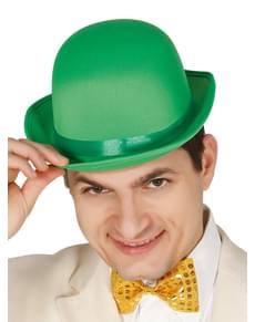 Chapéu de coco verde para adulto