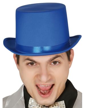 Elegantný modrý klobúk pre dospelých