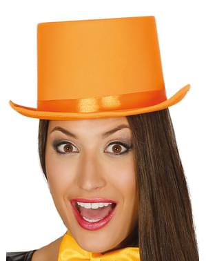 Chapéu elegante cor de laranja para adulto