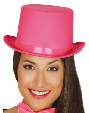 Chapéu elegante cor-de-rosa para adulto