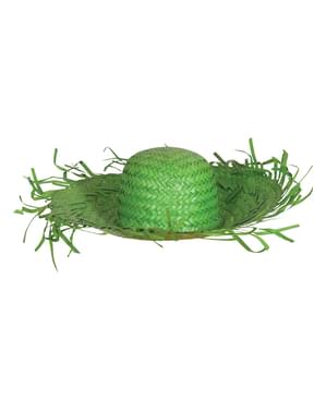 Cappello da spaventapasseri verde per adulto