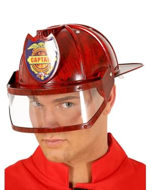 Helm kapten pemadam kebakaran untuk orang dewasa