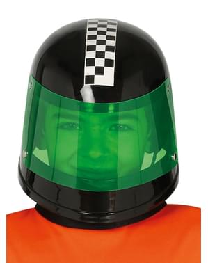 Helm driver formula 1 hitam untuk anak-anak