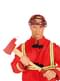 Machado de bombeiro vermelho para adulto
