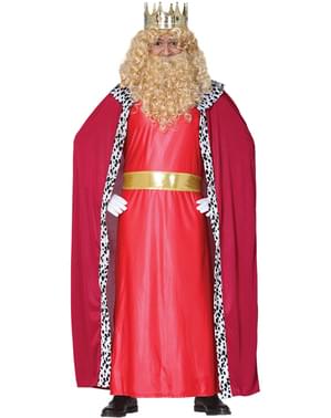 Red magician king costume for men