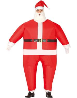Costume babbo natale gonfiabile per adulto