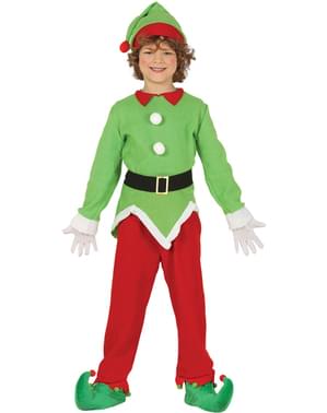 Déguisement lutin de noël vert enfant