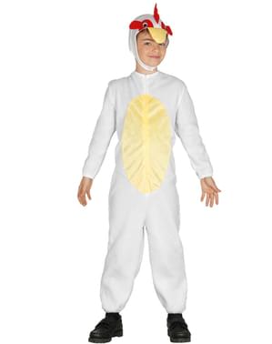 Çocuklar için beyaz tavuk kostümü