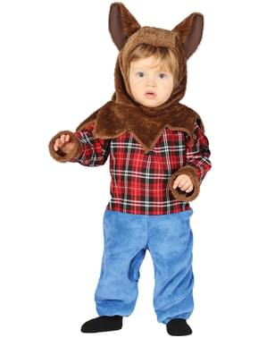 Disfraz de hombre lobo peludo para bebé