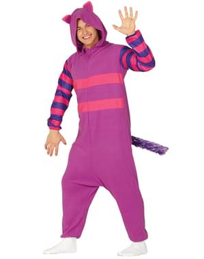 Liila ilkikurinen kissa onesie aikuisille
