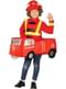 Costum de pompier în camion pentru copii