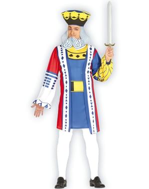 Fato de rei de cartas para homem