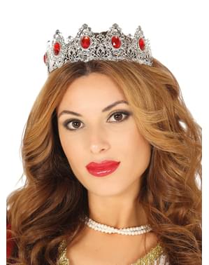 Silver princess crown for women