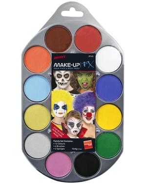 FX Aqua Make-Up 12 värvide komplekt