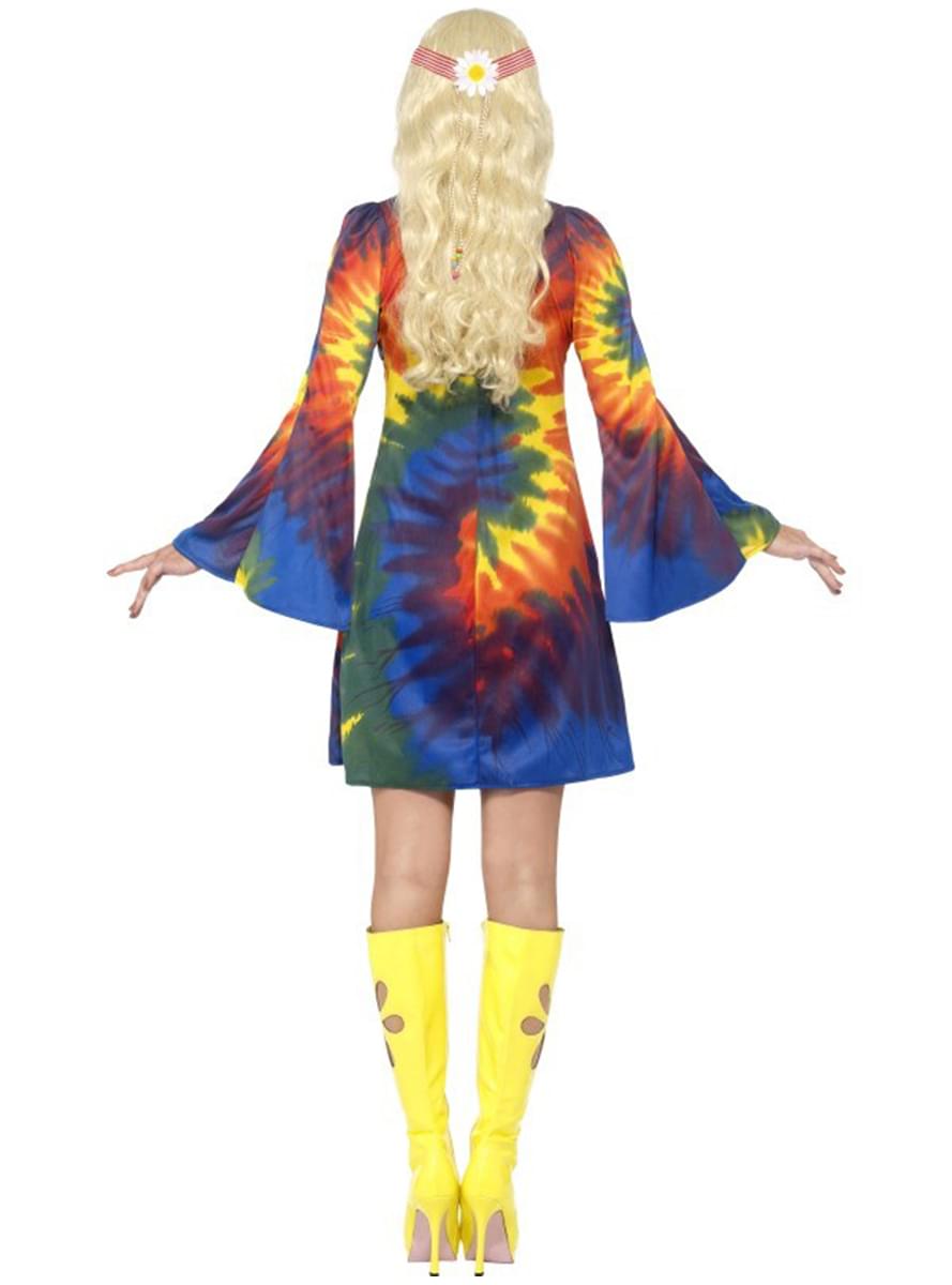 Costume hippie anni 60 con vestito