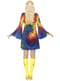 Disfraz de hippie sesentera con vestido