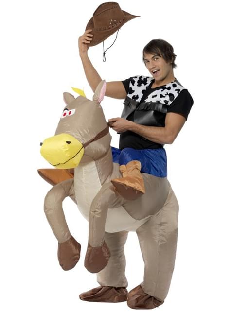 Nadmuchiwany kostium Szary Koń dla dorosłych