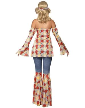 Fato de hippie vintage para mulher