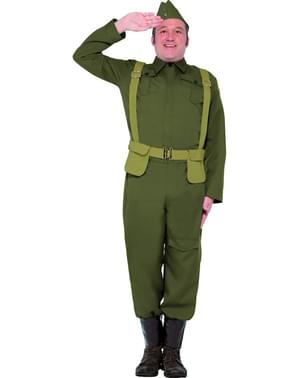 2 verdenskrig soldat kostyme til mann