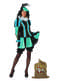 Déguisement Père Fouettard turquoise femme