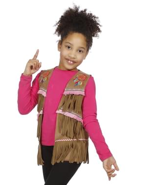 Chaleco de hippie para niña