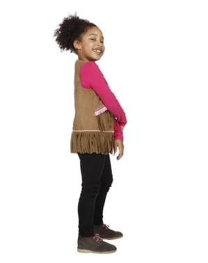 Chaleco de hippie para niña